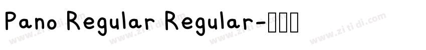 Pano Regular Regular字体转换